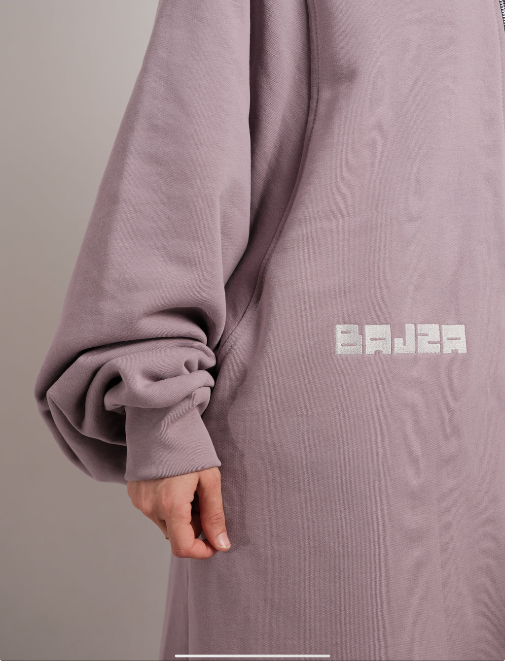 "Lilac" Abaya me zinxhir metalik