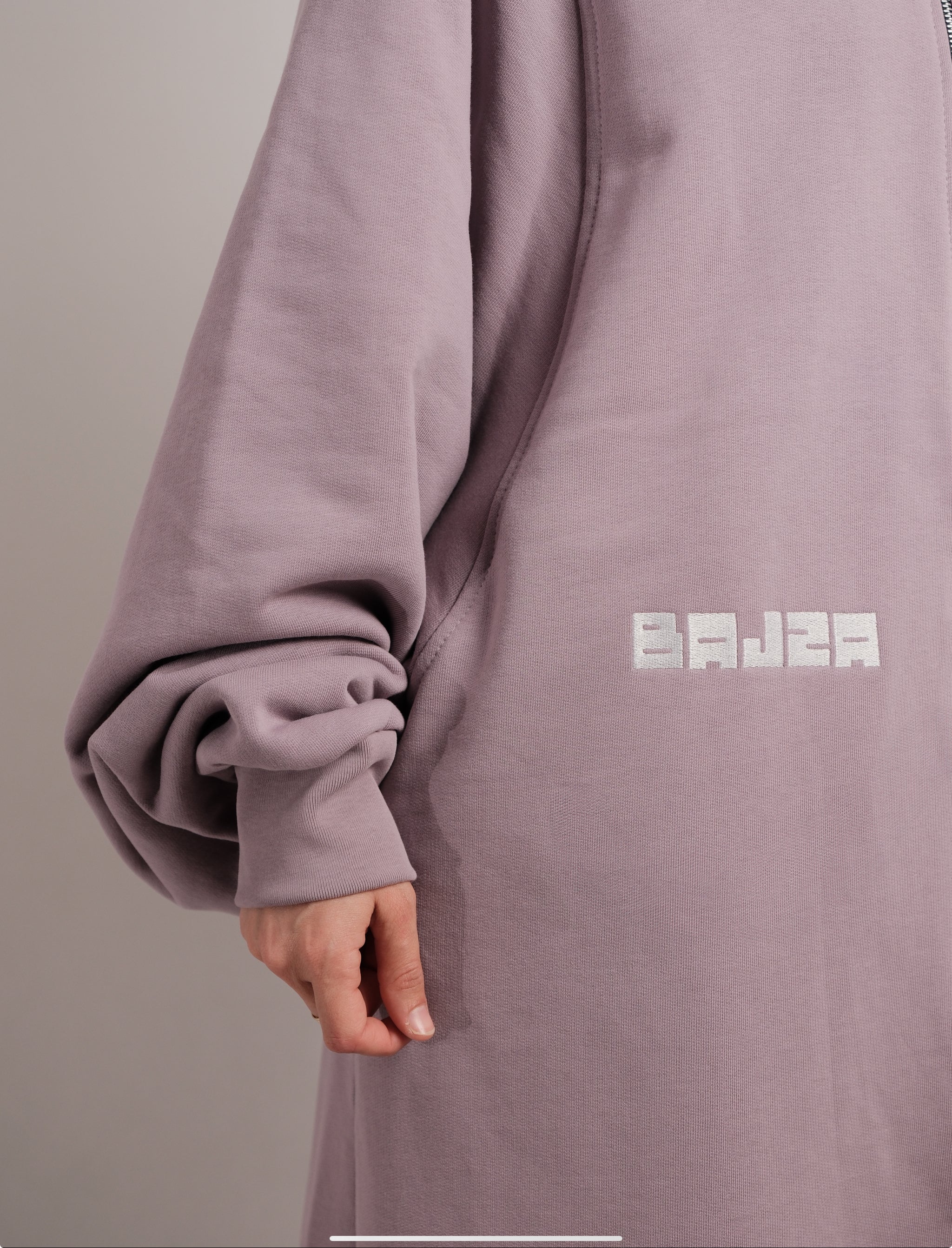 "Lilac" Abaya me zinxhir metalik